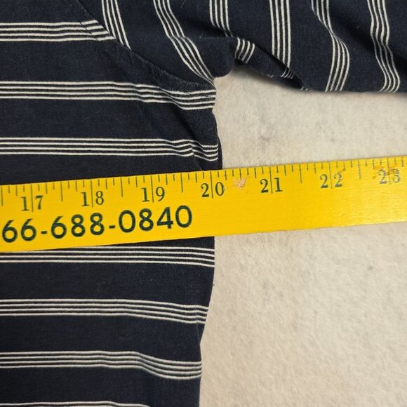 HANG TEN Short Sleeve Knit Dress Women's Size XL Navy Stripe UPF 50+ Beach - Picture 6 of 10